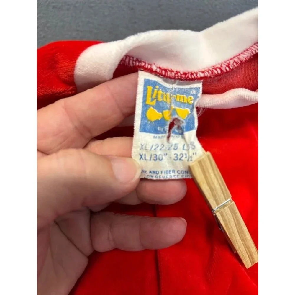 Little Me by Schwab Santa Suit Sleeper Sz XL